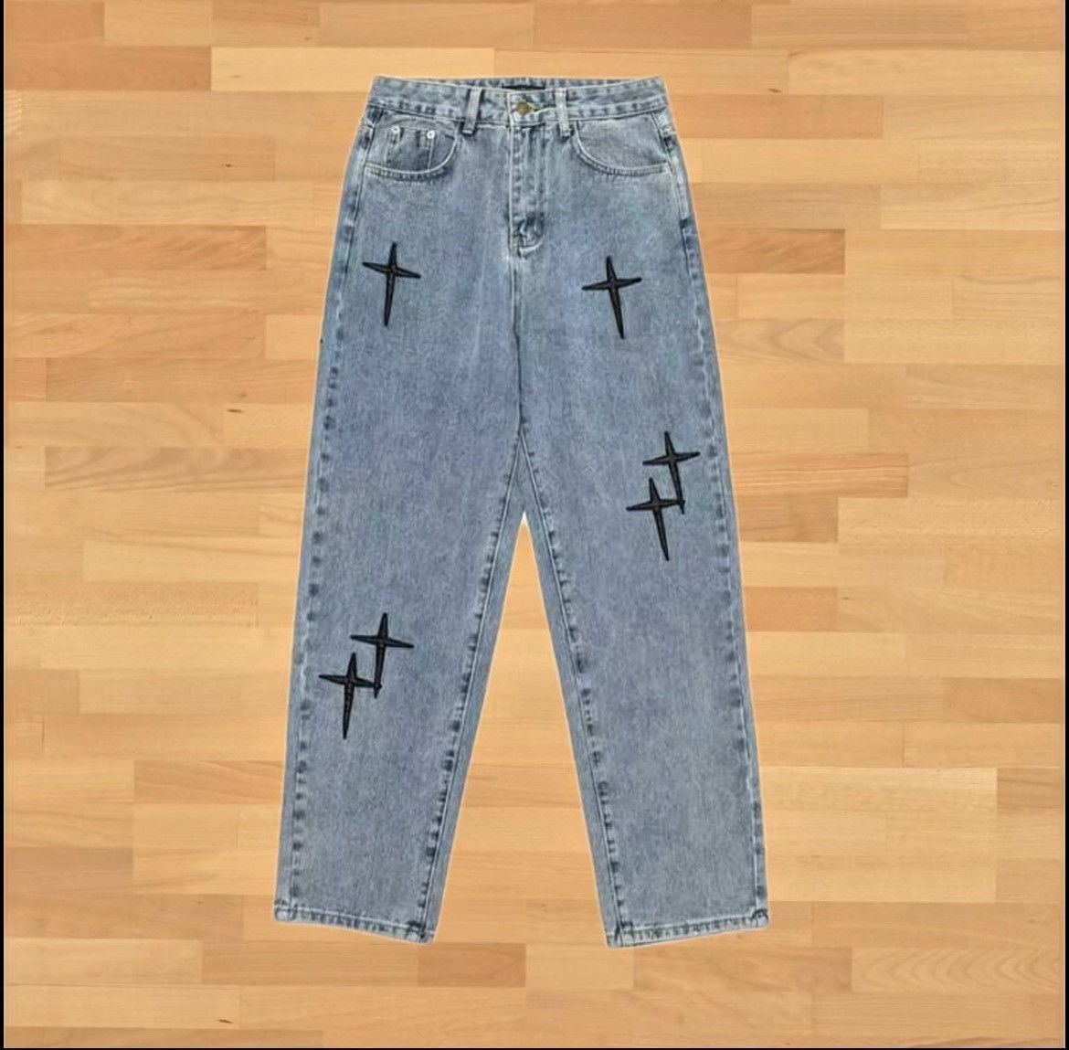 Other Straight loose ODM embroidered denims Size US 30 / EU 46 - 1 Thumbnail