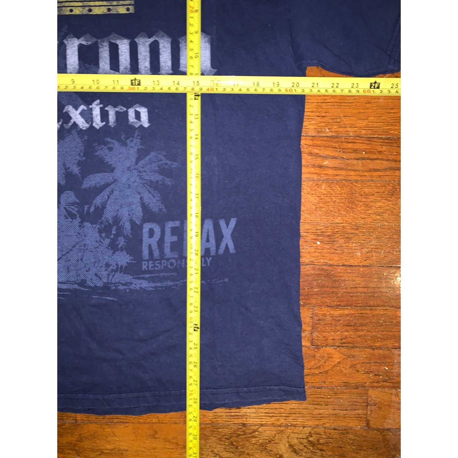 Other Corona Extra T Shirt Large Navy Blue Beach Beer Graphic Size US L / EU 52-54 / 3 - 6 Thumbnail