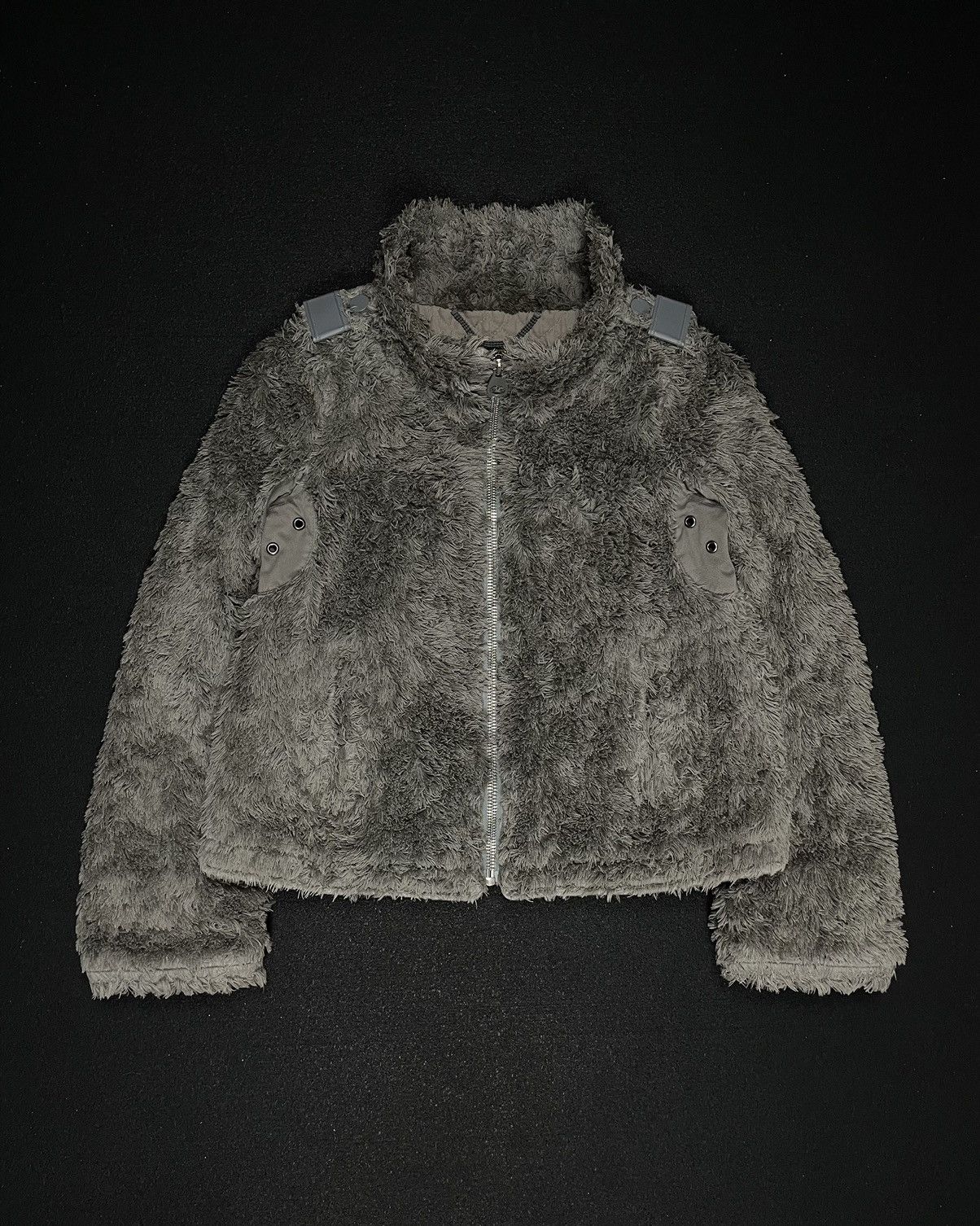 Miharayasuhiro AW06 Faux Fur Cropped Zip-Up Jacket | Grailed