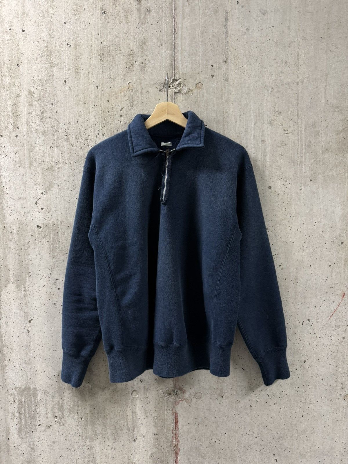 A.PRESSE Vintage A.PRESSE Half Zip Sweater Blue Size 2 Size US M / EU 48-50 / 2 - 1 Thumbnail