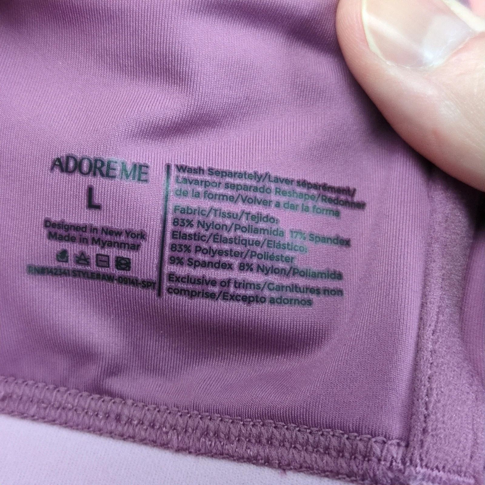 Other Adore Me Maven Contour Medium-Impact Sports Bra Sz L Size ONE SIZE - 6 Thumbnail
