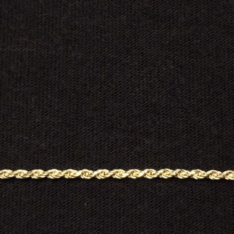 Jewelry Gold Chain Rope Chain Necklace 20in 2mm 925 Italy Size ONE SIZE - 3 Thumbnail