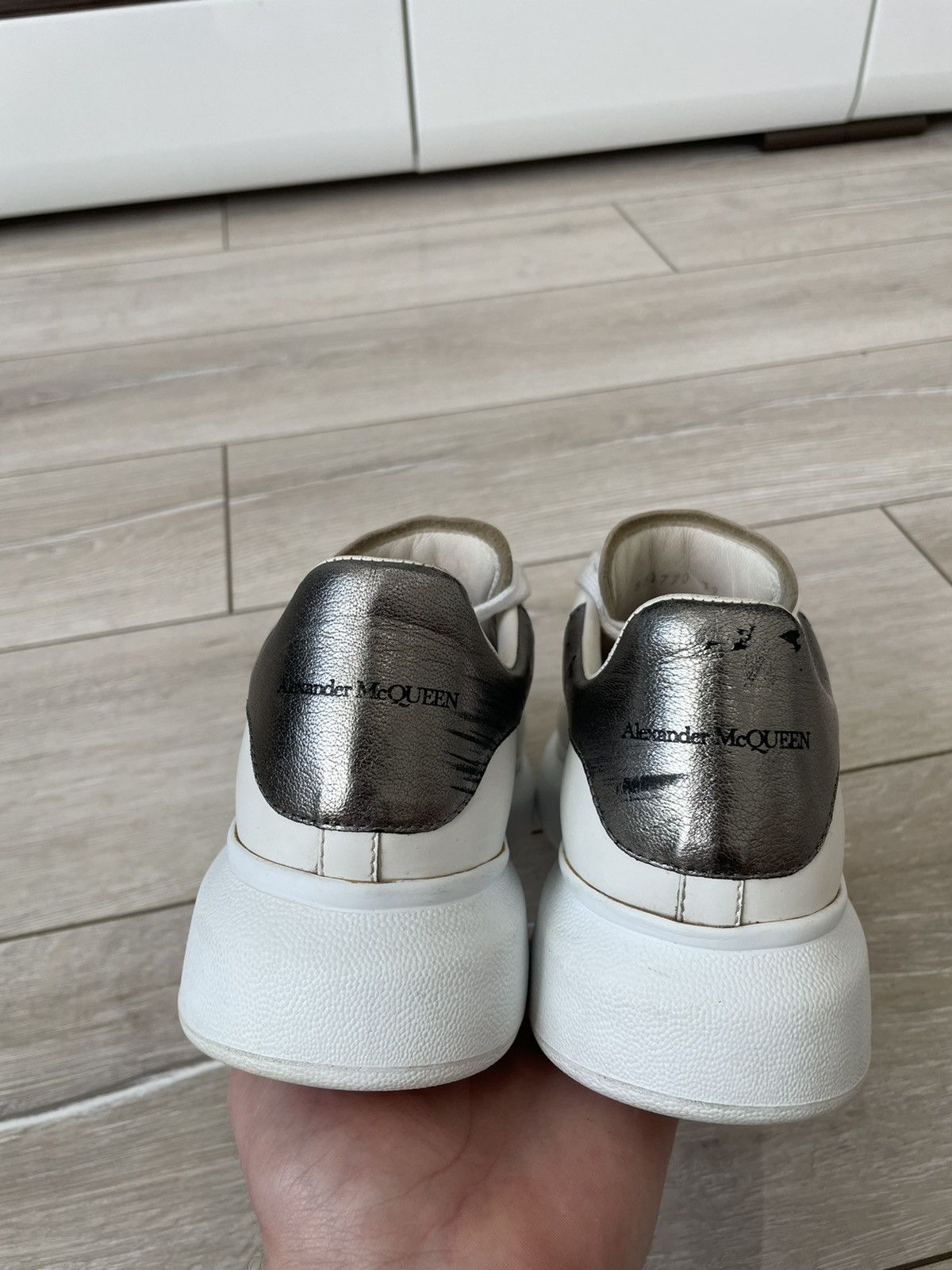 Alexander McQueen Alexander McQueen's Oversized leather sneakers Size US 9 / IT 39 - 3 Thumbnail