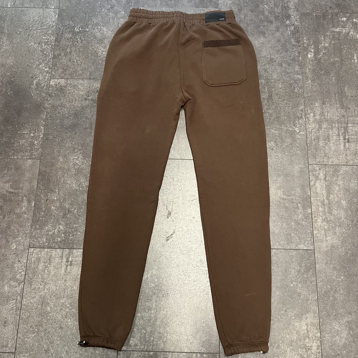 Amiri Amiri Logo Baggy Sweatpants Brown Size US 36 / EU 52 - 2 Thumbnail