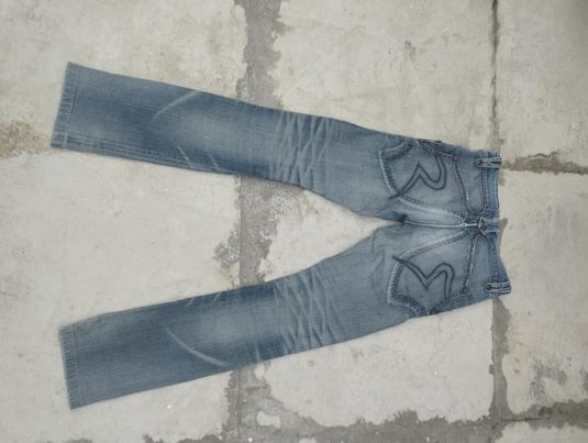 Obelisk Japanese Obelisk Grey Blue Straight-Skinny Jeans Size US 28 / EU 44 - 5 Thumbnail