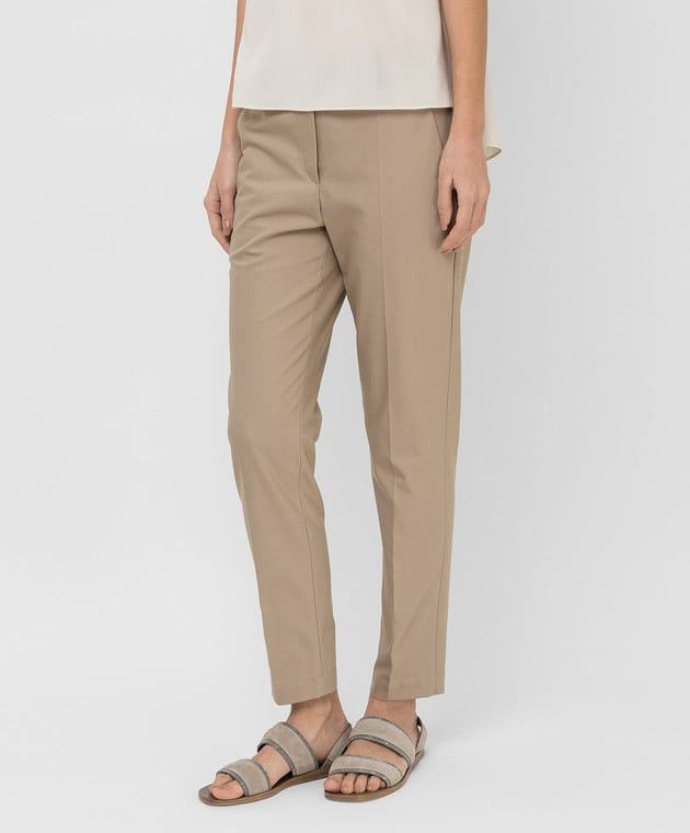 Brunello Cucinelli 🇮🇹 Brunello Cucinelli Classic Slim-Fit Women’s Pants Rare Size 28" / US 6 / IT 42 - 4 Thumbnail