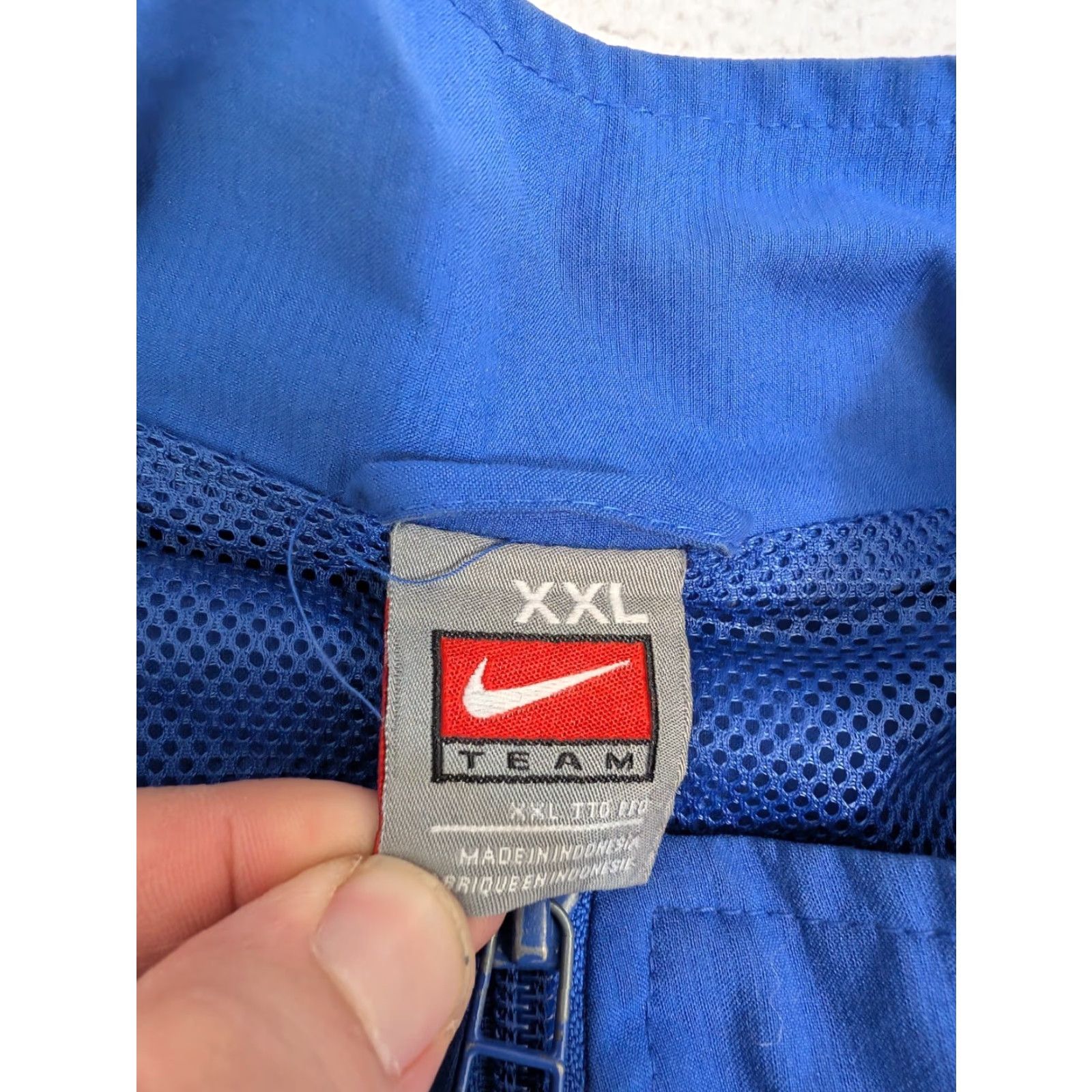 Nike Nike Team Jacket XXL Blue Full Zip Swoosh Track Jacket Size US XXL / EU 58 / 5 - 5 Thumbnail