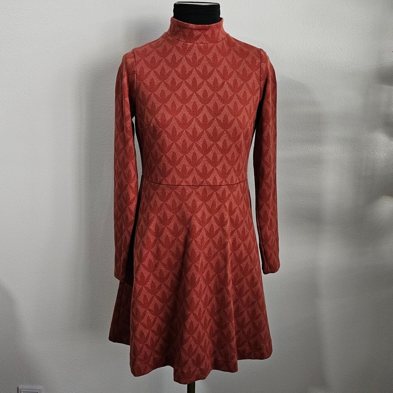 Boden NWT Boden High Neck Jacquard Knit Mini Dress Uk 10 US 6 P Size M / US 6-8 / IT 42-44 - 2 Thumbnail