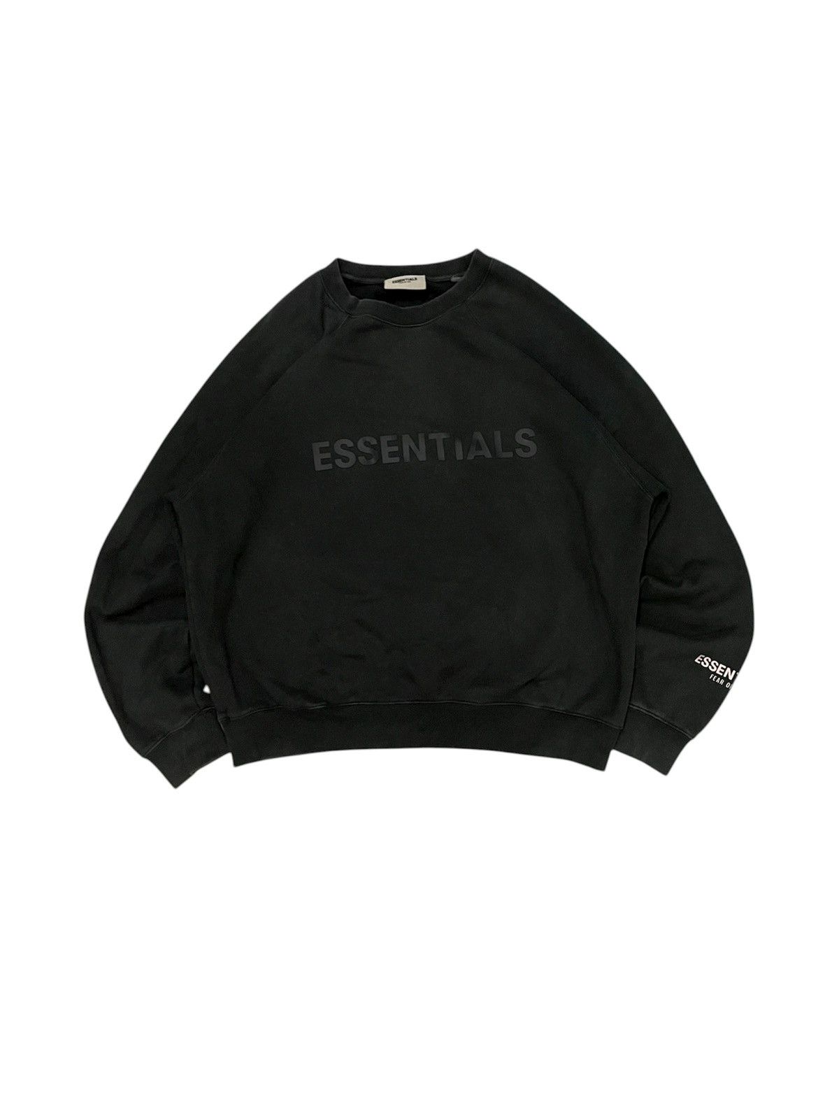 Fear of God ESSENTIALS FEAR OF GOD RUBBER LOGO CREWNECK OVERSIZE STYLE Size US S / EU 44-46 / 1 - 1 Thumbnail
