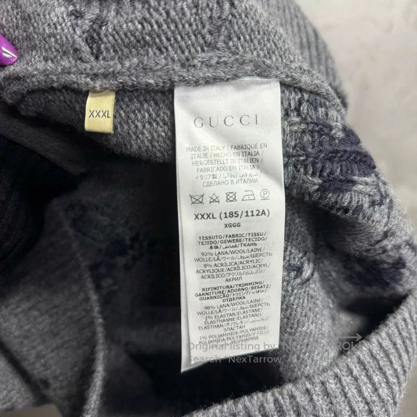 Gucci gucci gray long sleeve v-neck cardigan sweater. Size US XXL / EU 58 / 5 - 3 Thumbnail