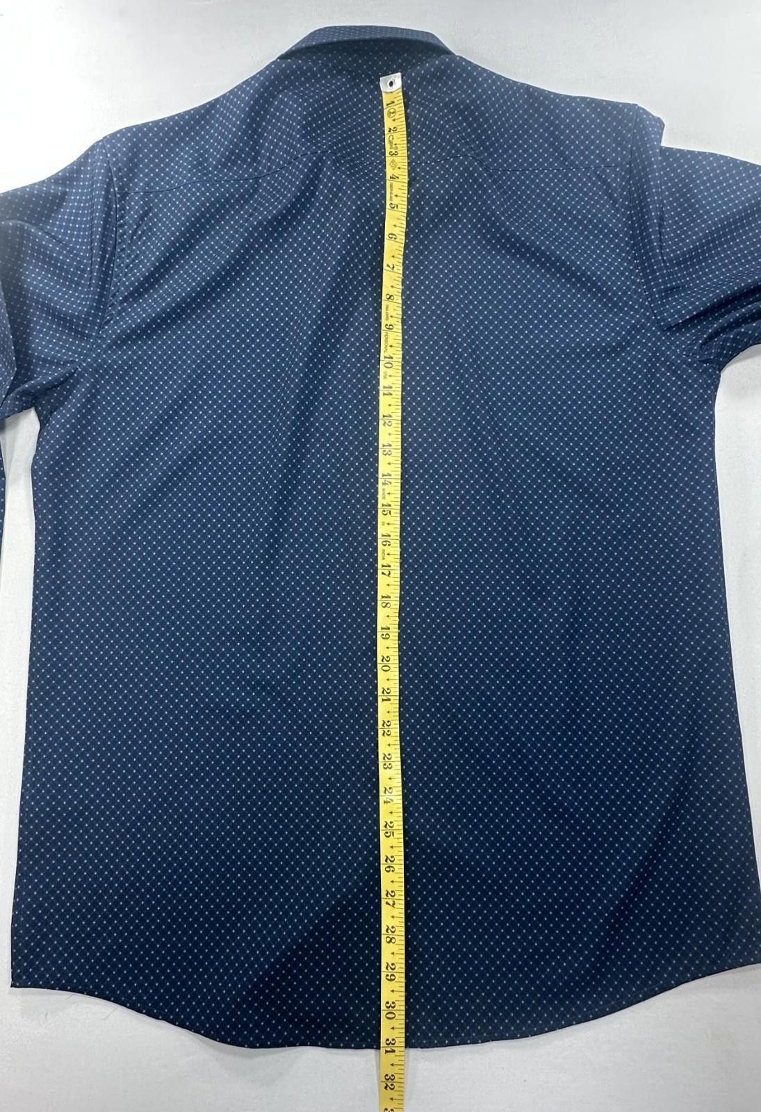 Ben Sherman Ben Sherman Slim Stretch Button-Up Blue Mens L 16-16.5/34-35 Size US L / EU 52-54 / 3 - 5 Thumbnail