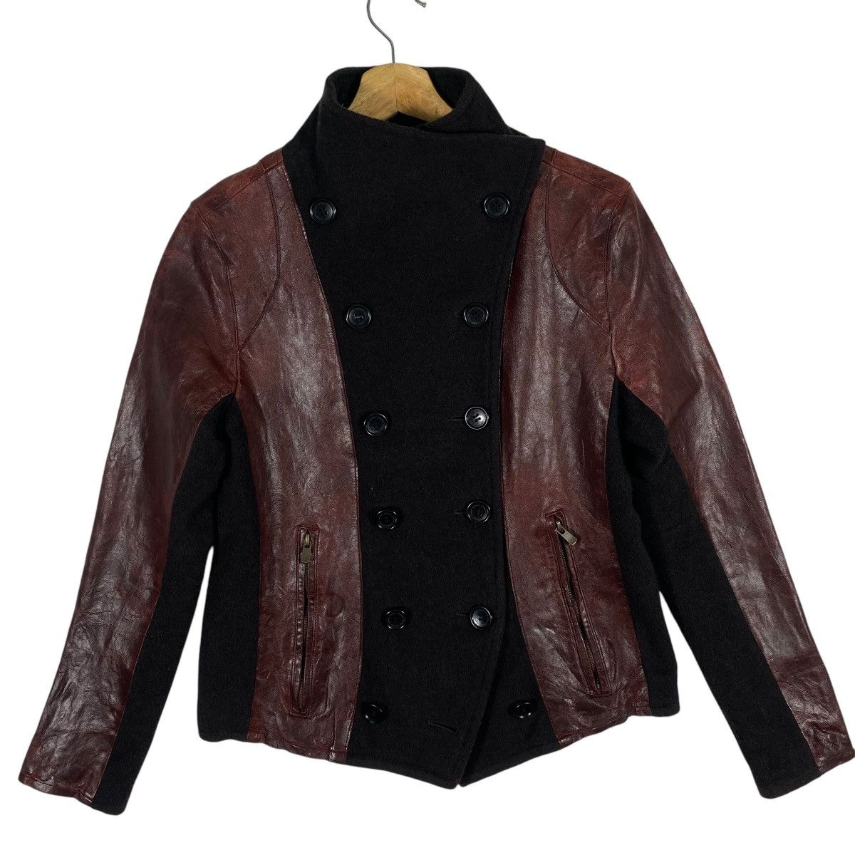 Johnbull × Leather × Vintage Vintage Johnbull Simple Leather Jacket Button M Size Size US M / EU 48-50 / 2 - 4 Thumbnail