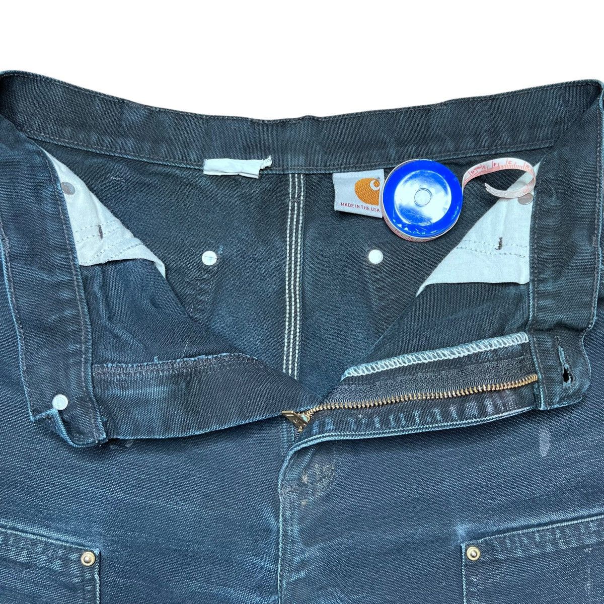 Carhartt × Vintage Carhartt Black Double Knee Carpenter Canvas Dungaree Pants Size US 31 - 3 Thumbnail