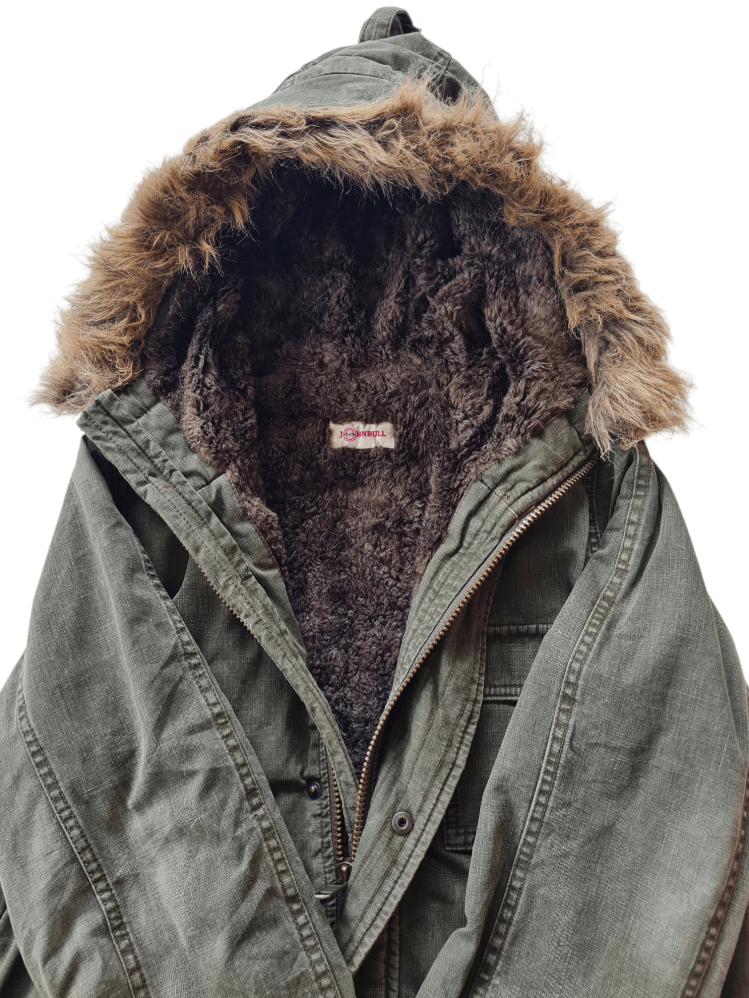 Japanese Brand × Johnbull × Vintage Vintage John Bull Fur Parka Jacket Size US M / EU 48-50 / 2 - 4 Thumbnail