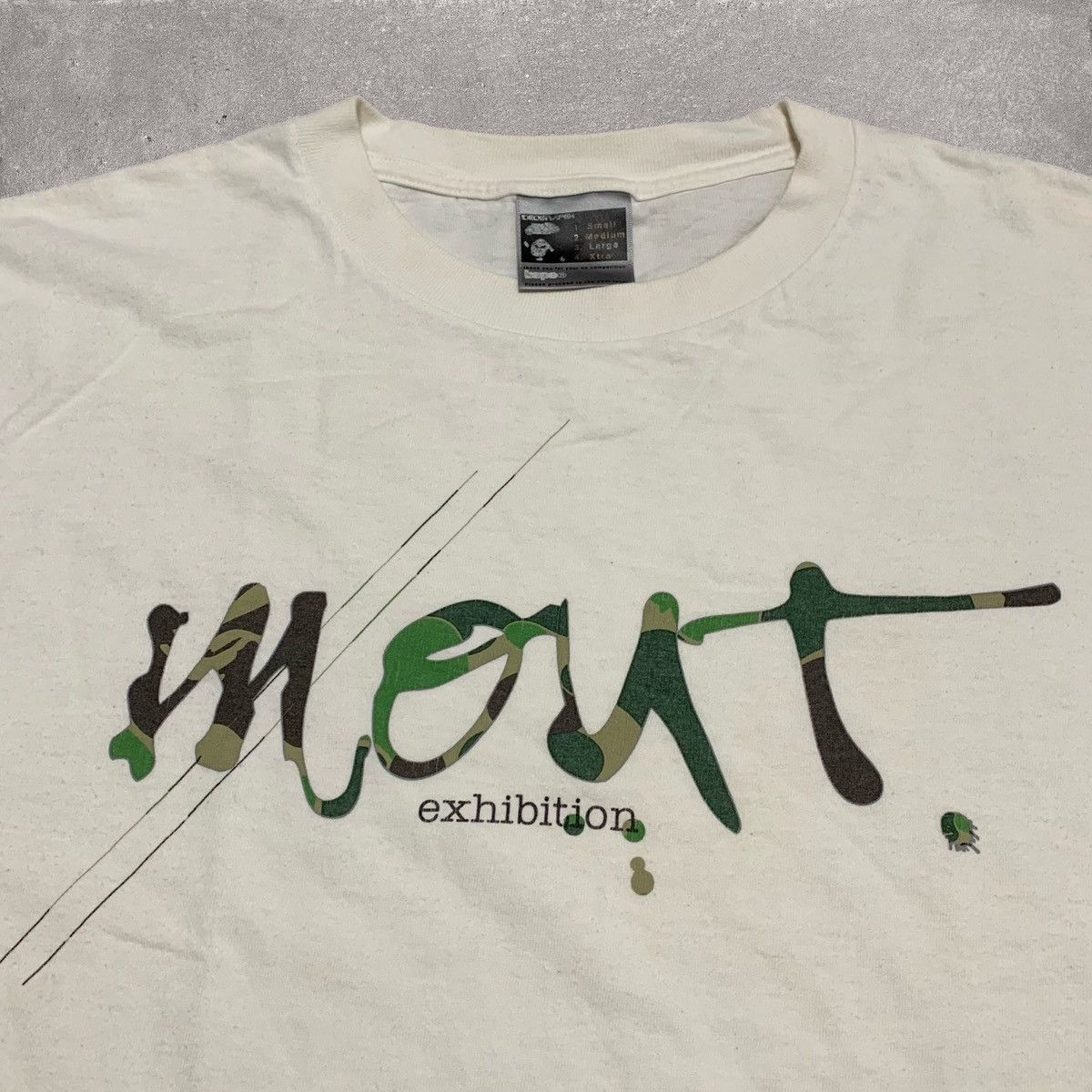 Bape Bape Large Mout Exhibition White Tee A Bathing Ape Vintage Size US L / EU 52-54 / 3 - 3 Thumbnail