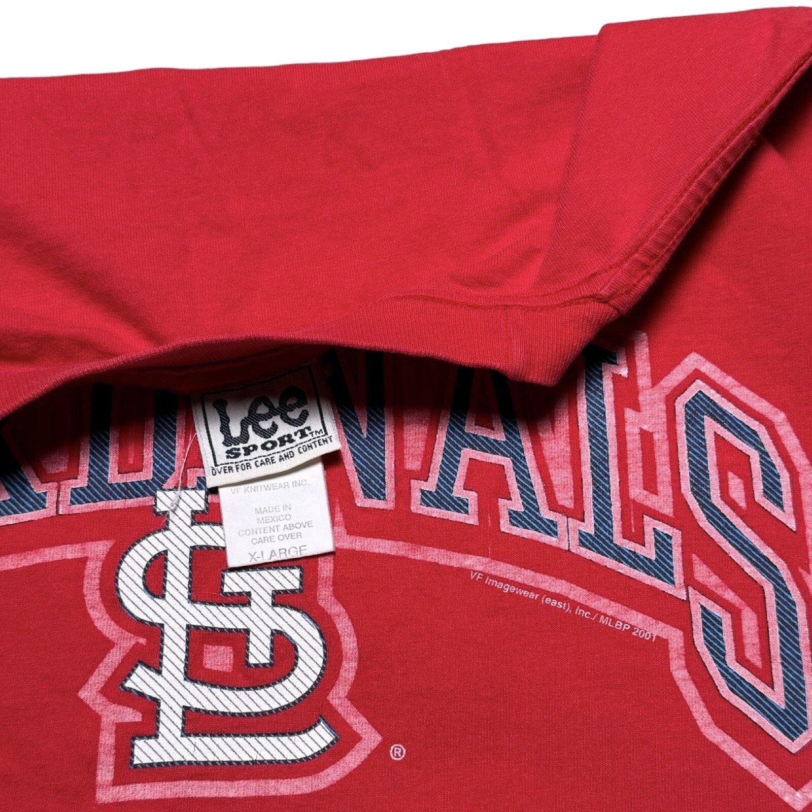 Lee Vintage Y2K MLB ST Louis Cardinals Graphic T Shirt Red XL Size US XL / EU 56 / 4 - 2 Thumbnail