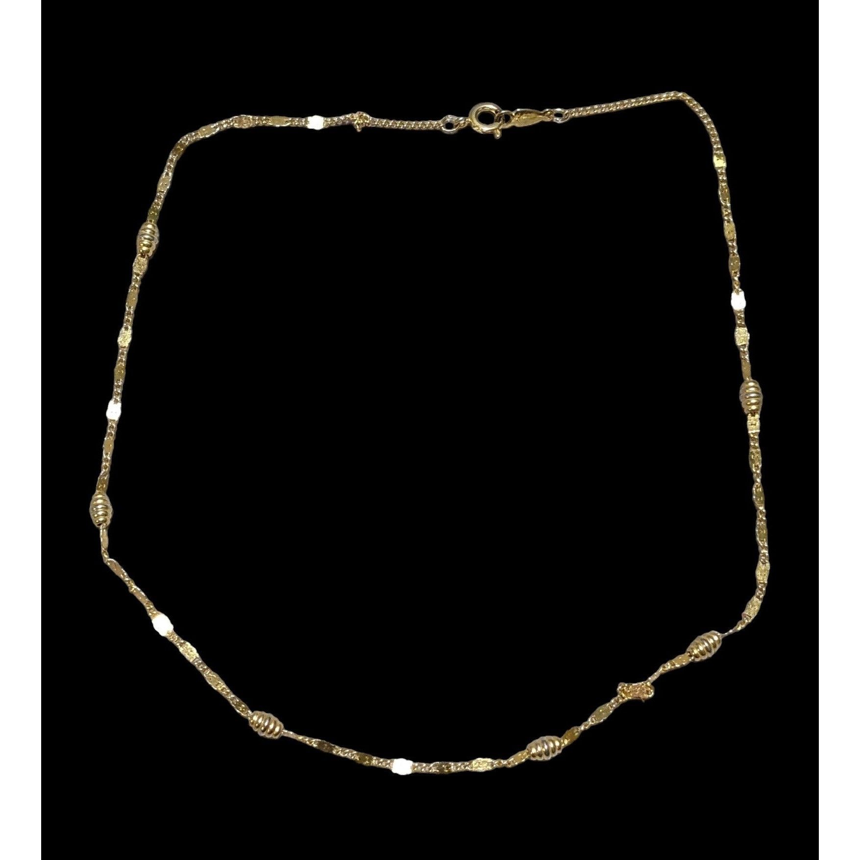 Other Gold Beaded Chain Necklace Size ONE SIZE - 1 Thumbnail