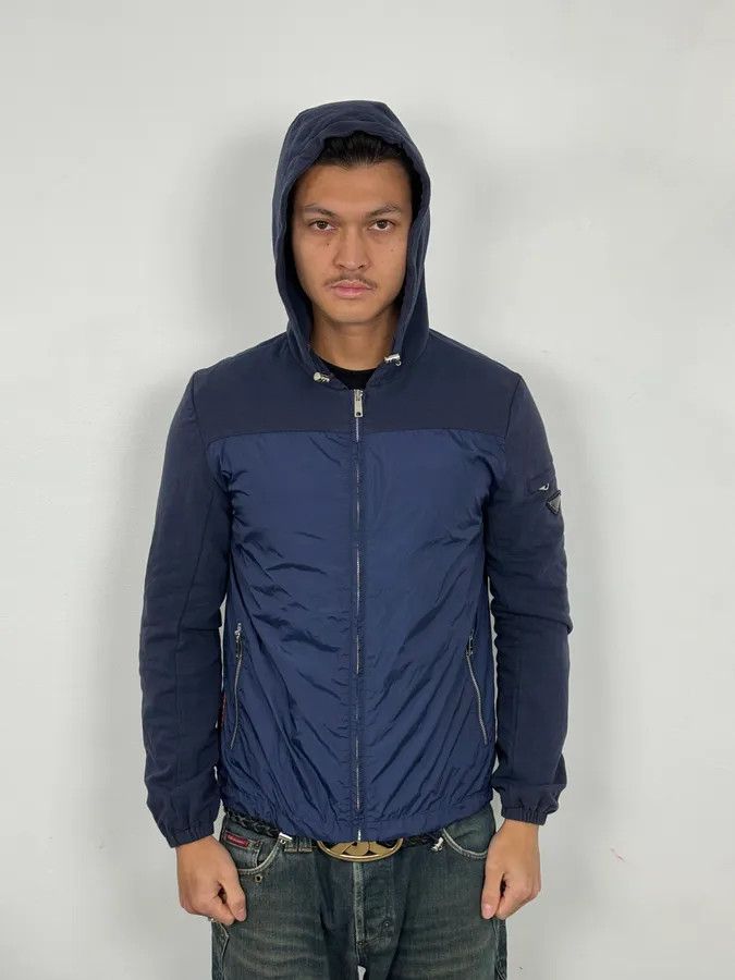 Prada Prada Navy & Blue Hooded Zip Jacket Size US S / EU 44-46 / 1 - 2 Thumbnail