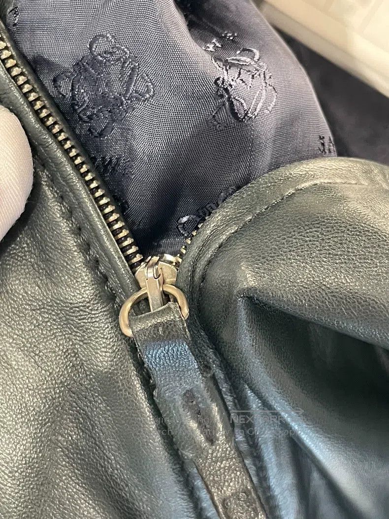 Loewe Loewe Green leather jacket Size XS / US 0-2 / IT 36-38 - 6 Thumbnail