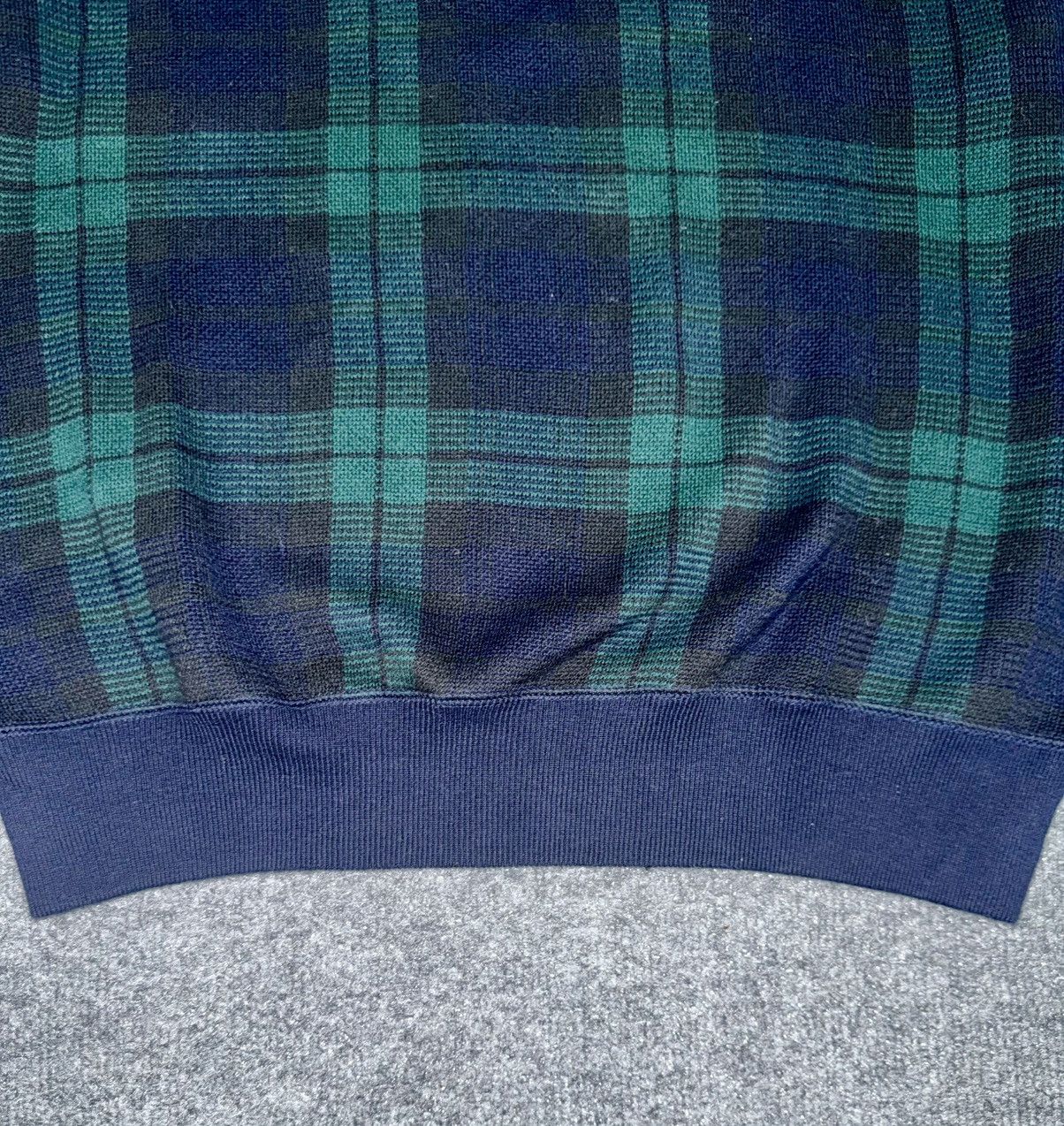 Polo Ralph Lauren Vintage Polo by RL Plaid “Polo Tennis” Cotton Knit Sweater Size US XL / EU 56 / 4 - 6 Thumbnail