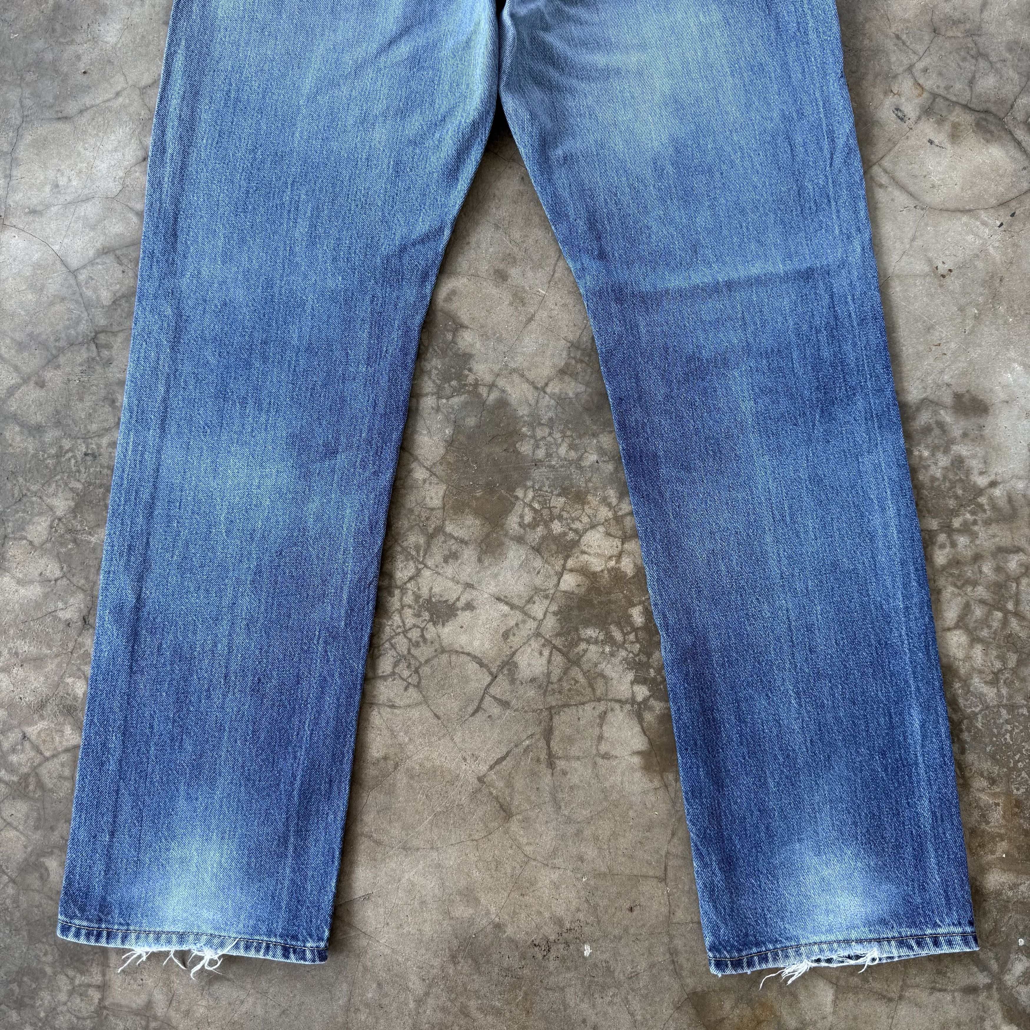 Jean Vintage Japanese Faded Stone Wash Denim Jean W34 Size US 34 / EU 50 - 10 Thumbnail