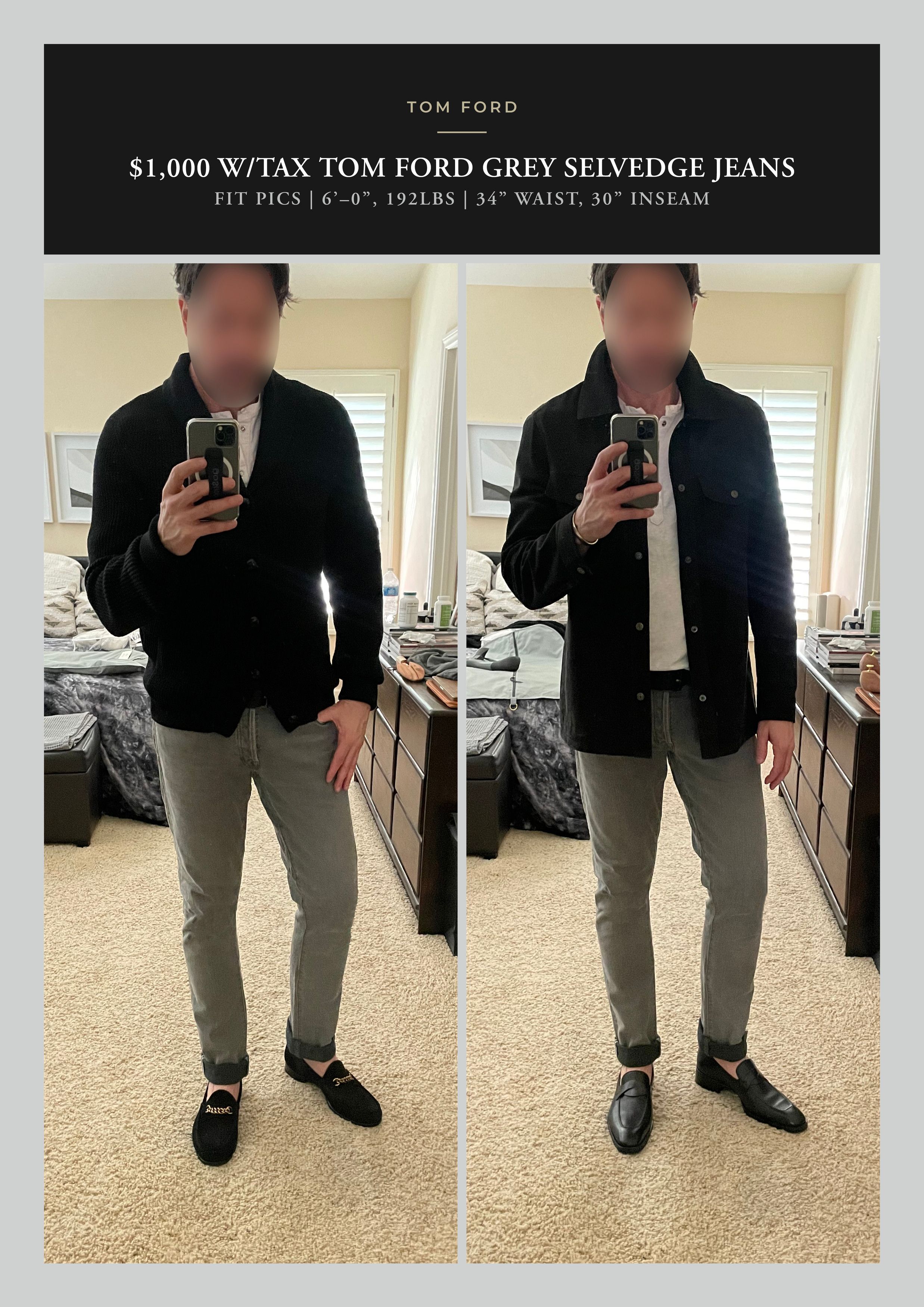 Tom Ford Effortless Cool $1K w/tax Contrast Cuff Selvedge w/stretch Size US 32 / EU 48 - 13 Thumbnail