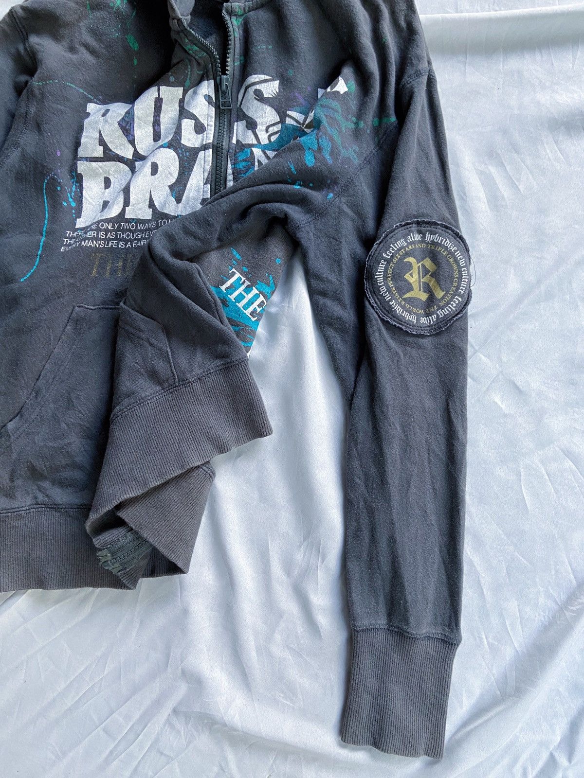 Japanese Brand THE WORLD EXIST PERFECT RUSS-K JAPAN ZIP HOODIE Size US M / EU 48-50 / 2 - 4 Thumbnail