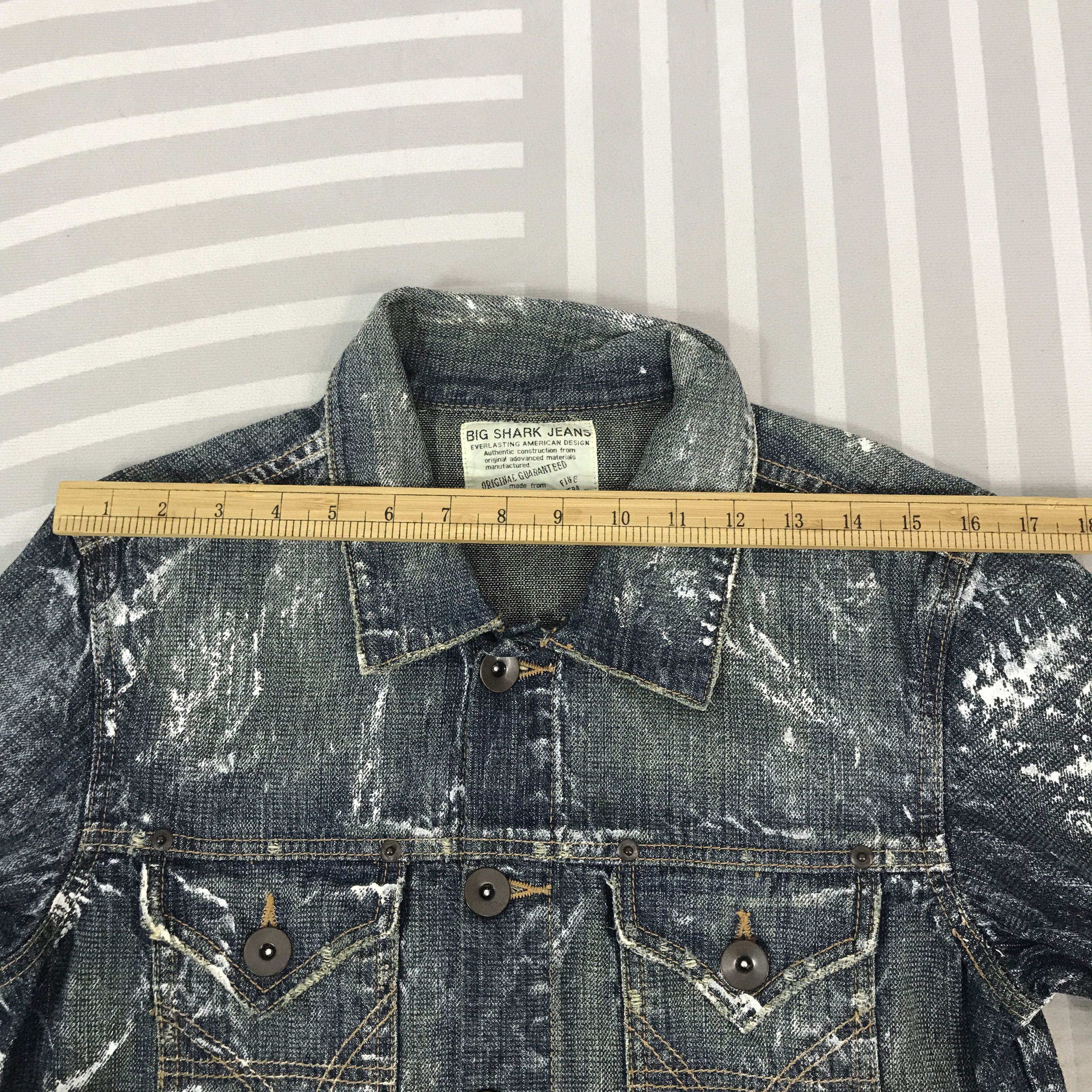 Japanese Brand × Vintage Vintage Big Shark Jeans Denim button Jacket Size US M / EU 48-50 / 2 - 5 Thumbnail