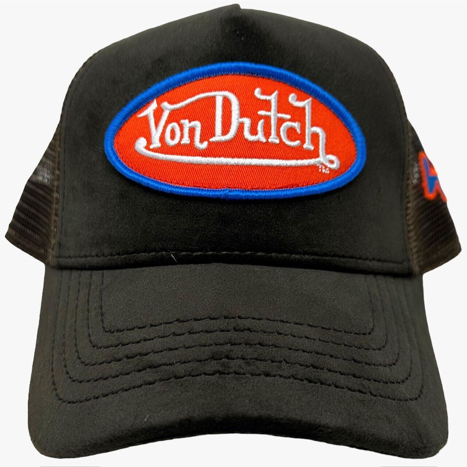 Von Dutch Von Dutch Trucker Hat Brown Hollywood Velvet Snapback Cap Size ONE SIZE - 2 Thumbnail