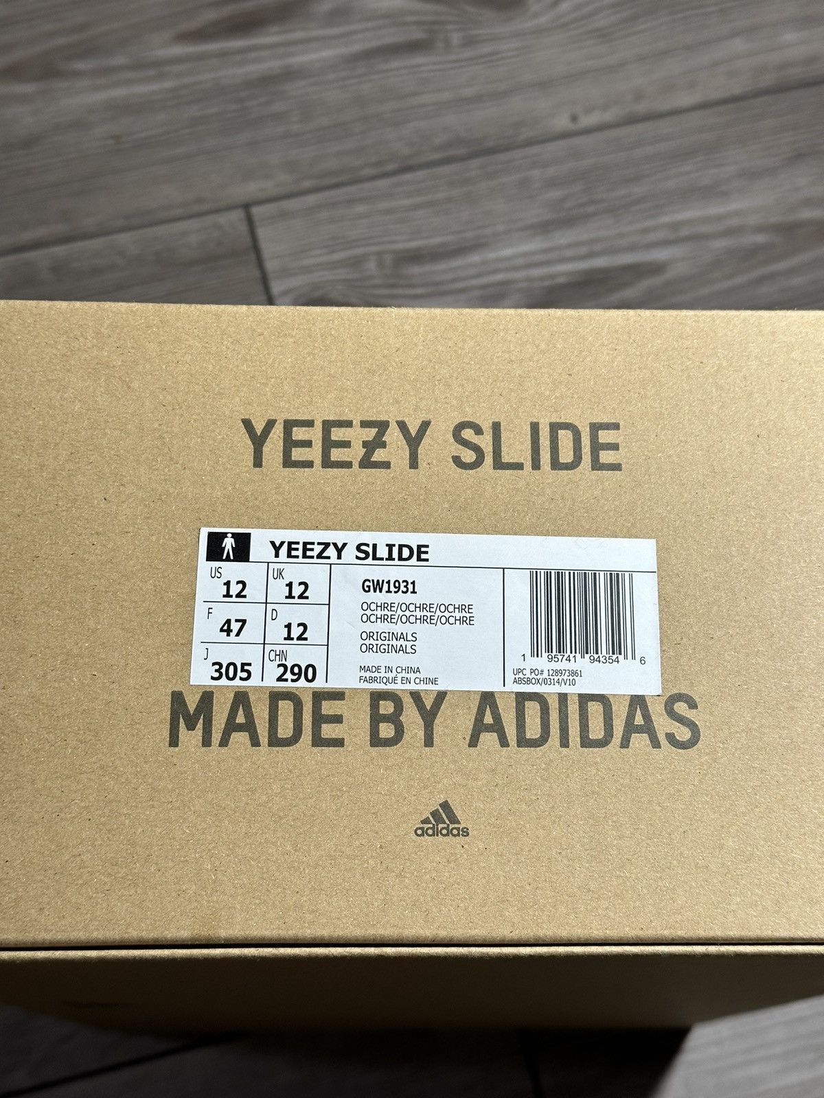 Adidas × Kanye West Yeezy Slide Ochre Size US 12 / EU 45 - 4 Thumbnail