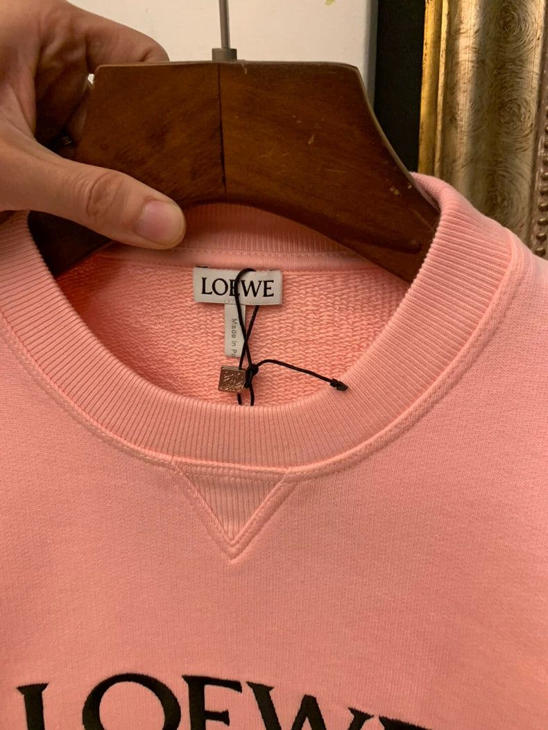 Loewe LOEWE Pink embroidered letter logo hoodie Size XS / US 0-2 / IT 36-38 - 4 Thumbnail