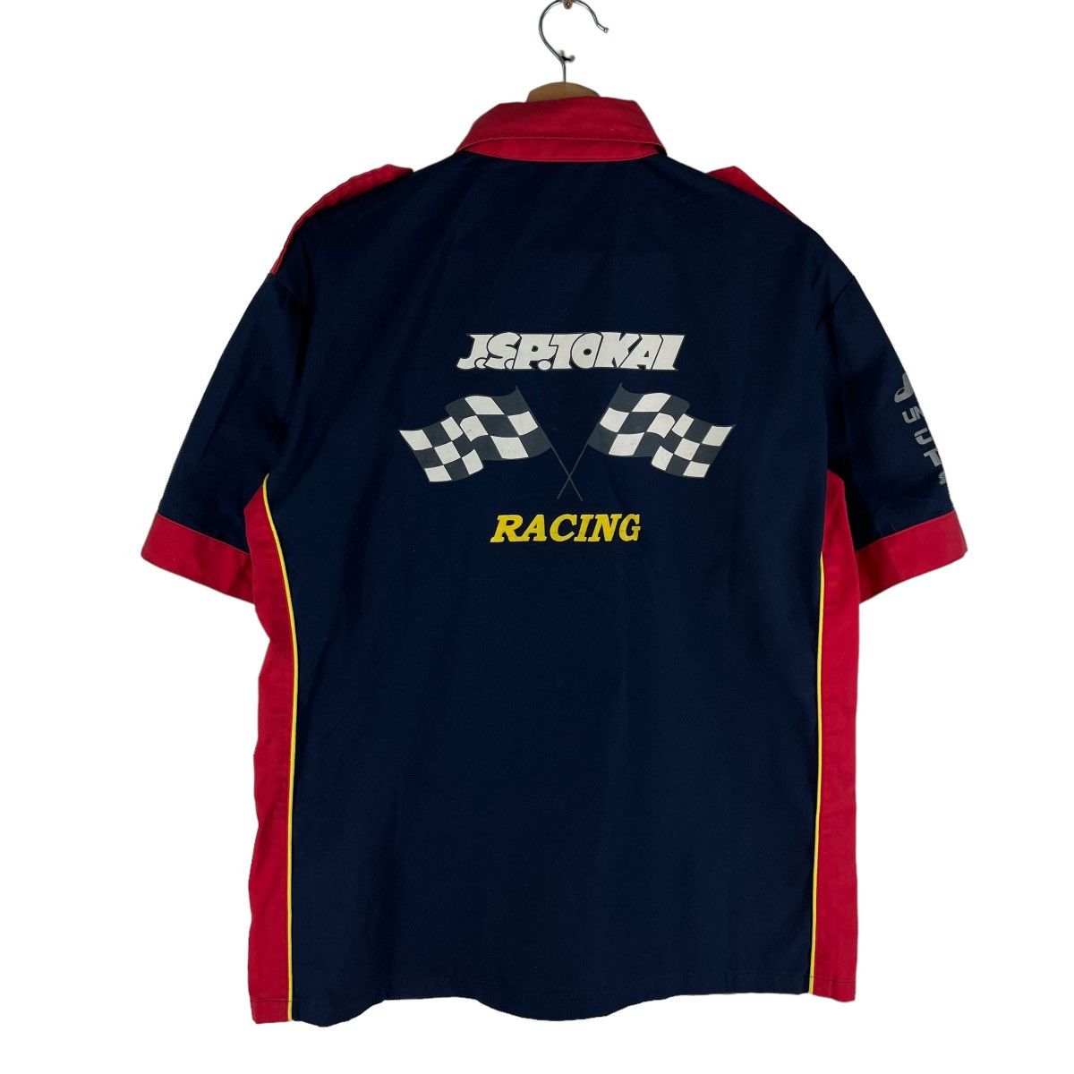 Japanese Brand 🔥VINTAGE SHIRT RACING JACKET JSP RACING BIG LOGO Size US M / EU 48-50 / 2 - 1 Thumbnail