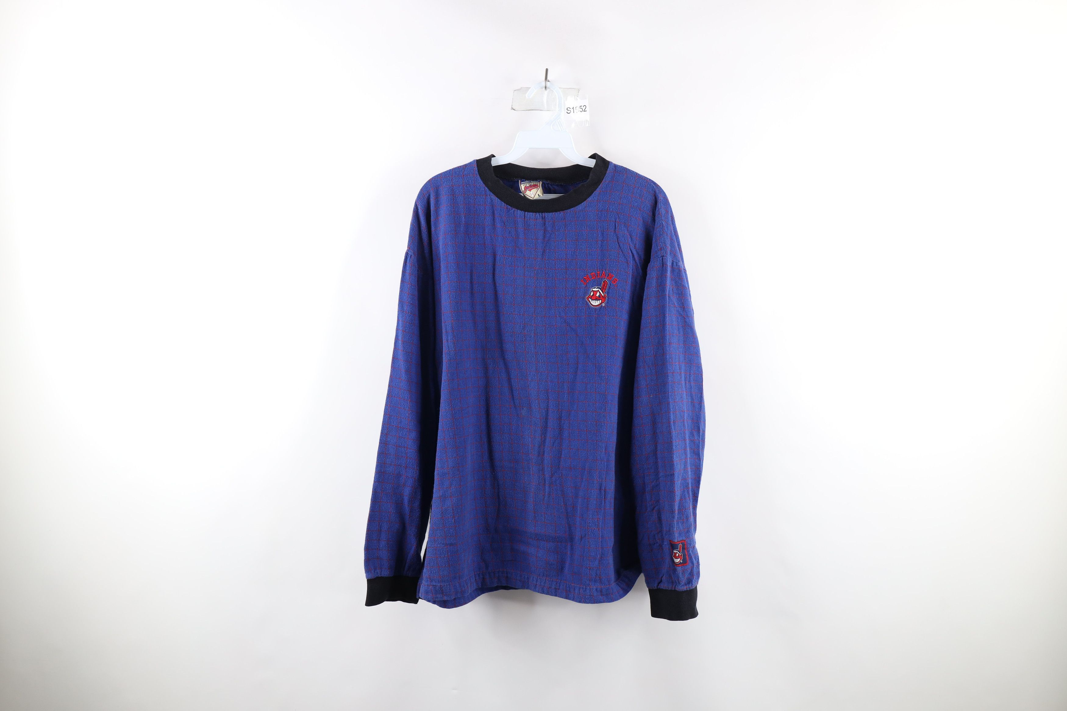 Vintage Vintage 90s Cleveland Indians Baseball Long Sleeve T-Shirt Size US M / EU 48-50 / 2 - 1 Thumbnail