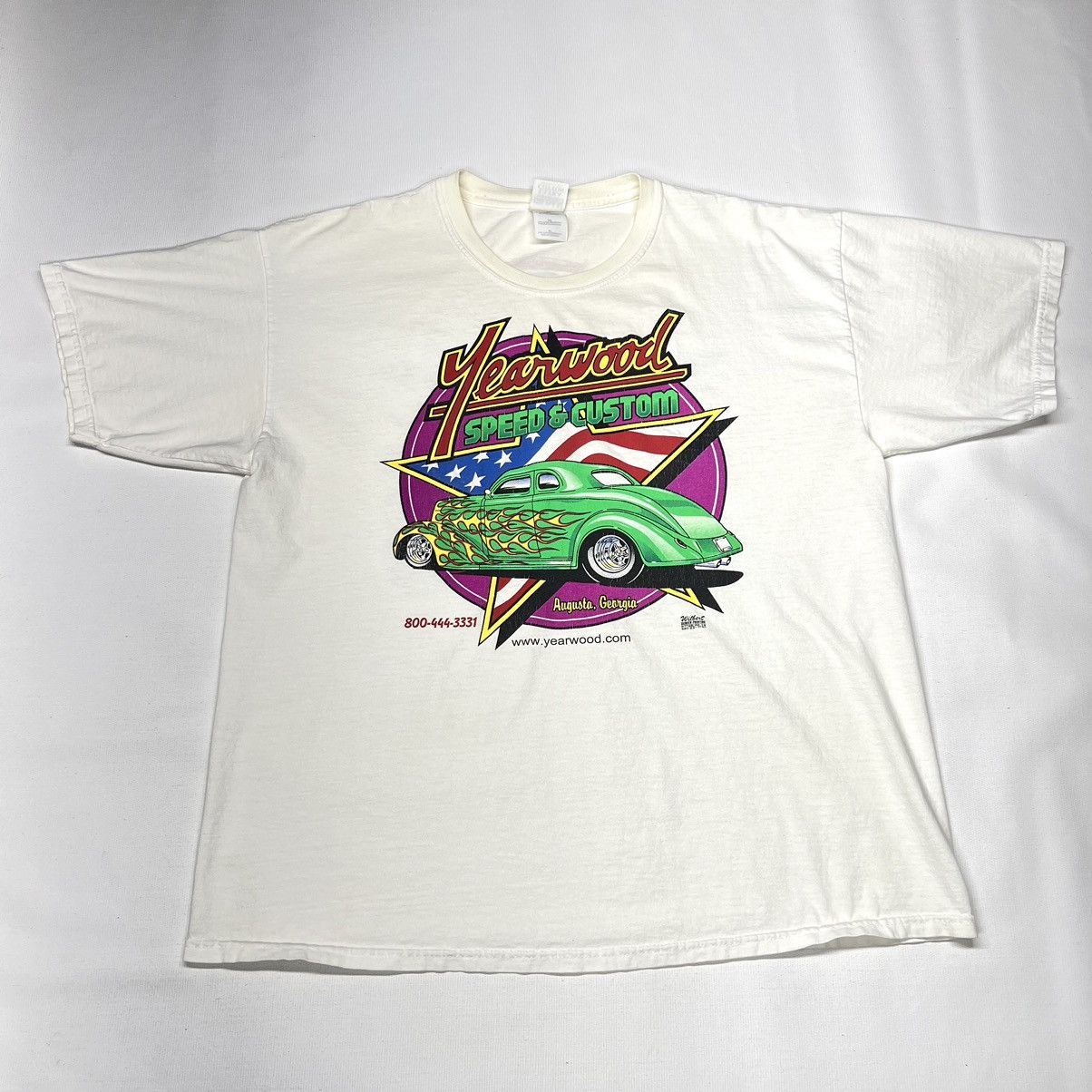 Vintage Street Rod Tee Shirt White Car Classic Auto Shop Custom Y2K Size US XL / EU 56 / 4 - 1 Thumbnail
