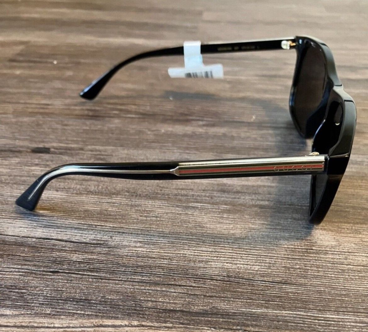 GUCCI GG0381SN BLACK POLARIZED SUNGLASSES BRAND NEW W/CASE