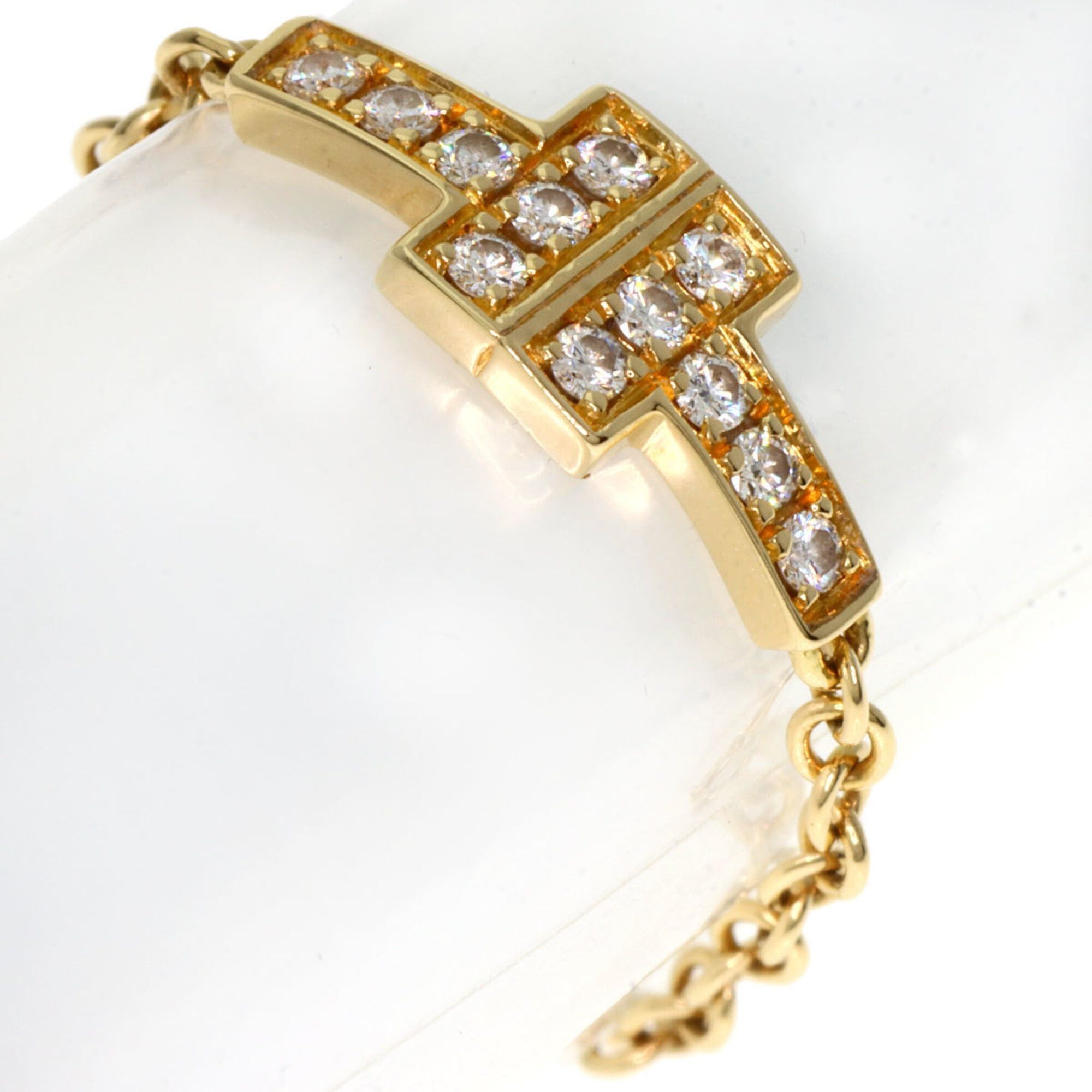 Tiffany & Co. Tiffany & Co. T TWO Chain Diamond Ring, 18K Yellow Gold, Women's. Size ONE SIZE - 1 Thumbnail