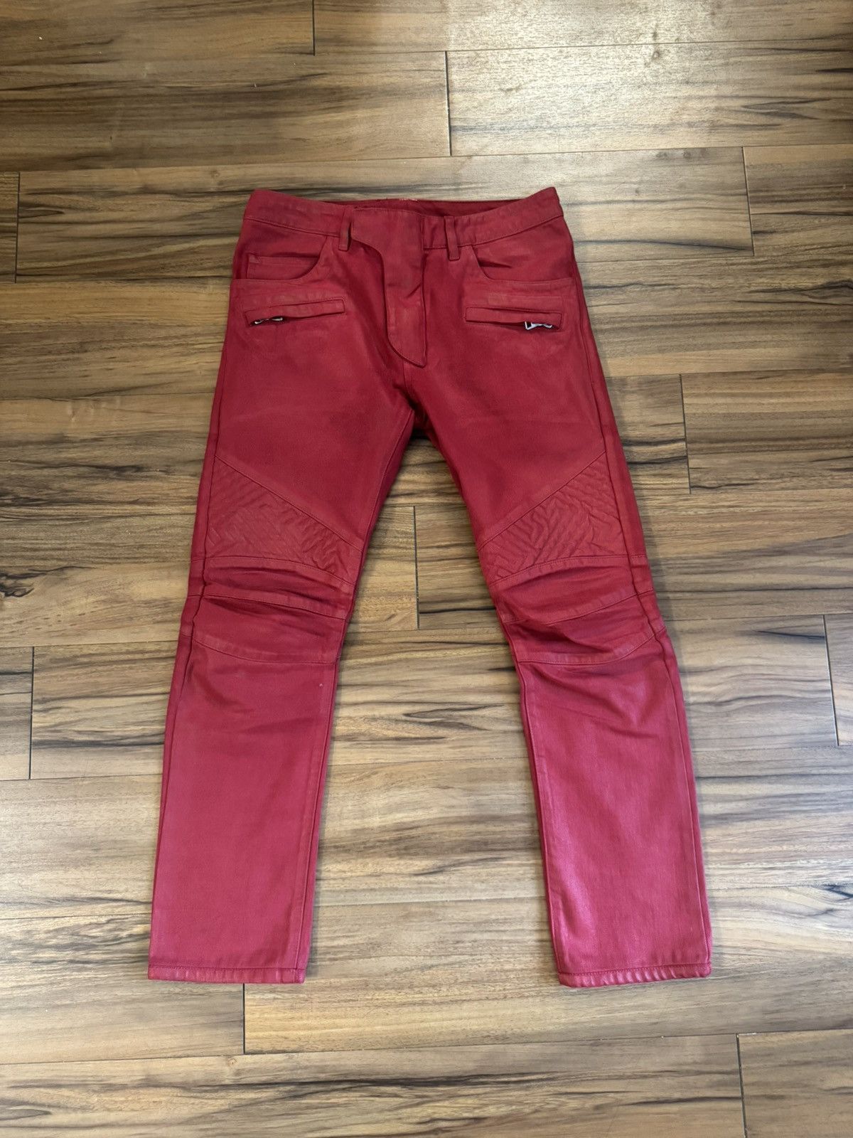 Balmain Decarnin Era Biker Jeans Size US 29 - 1 Thumbnail