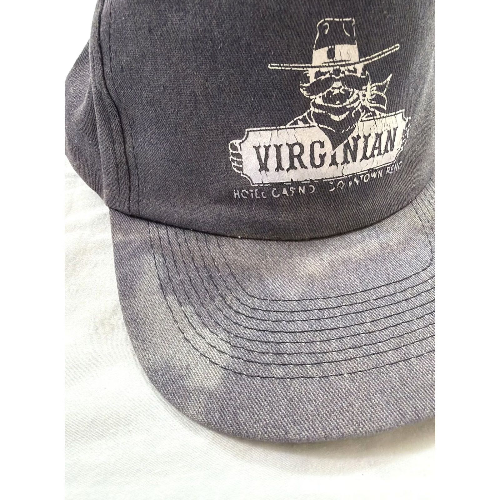 Vintage VINTAGE Kc Virginian Hotel Casino Downtown Reno SnapBack Hat Blue Men One Size Adjustable Size ONE SIZE - 3 Thumbnail