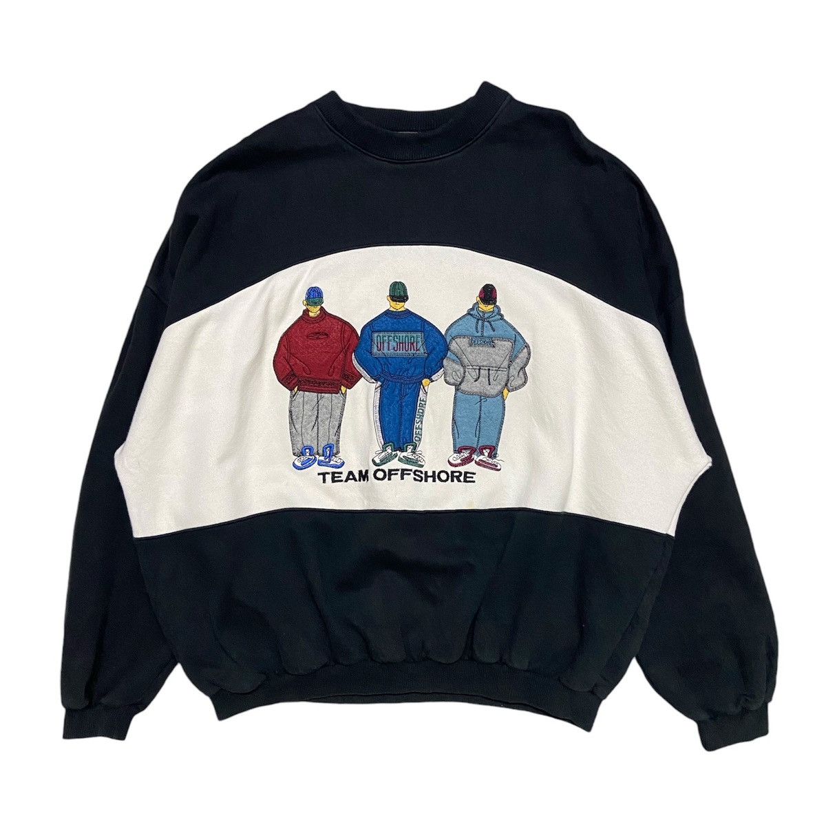 Other Vintage 90s Offshore Surfwear Oversized Sweatshirt Size US M / EU 48-50 / 2 - 1 Thumbnail