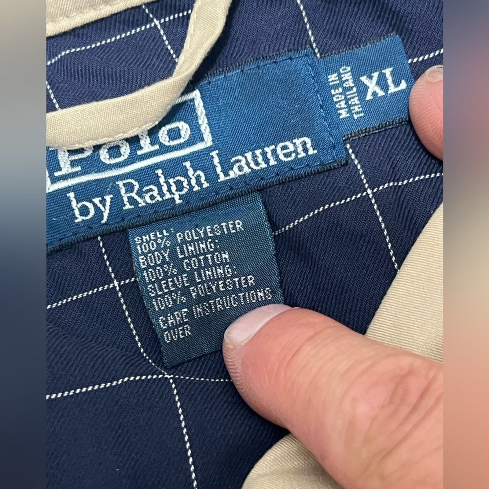 Polo Ralph Lauren Polo Ralph Lauren Vintage Khaki Jacket Men’s XL Plaid Lined Size US XL / EU 56 / 4 - 4 Thumbnail