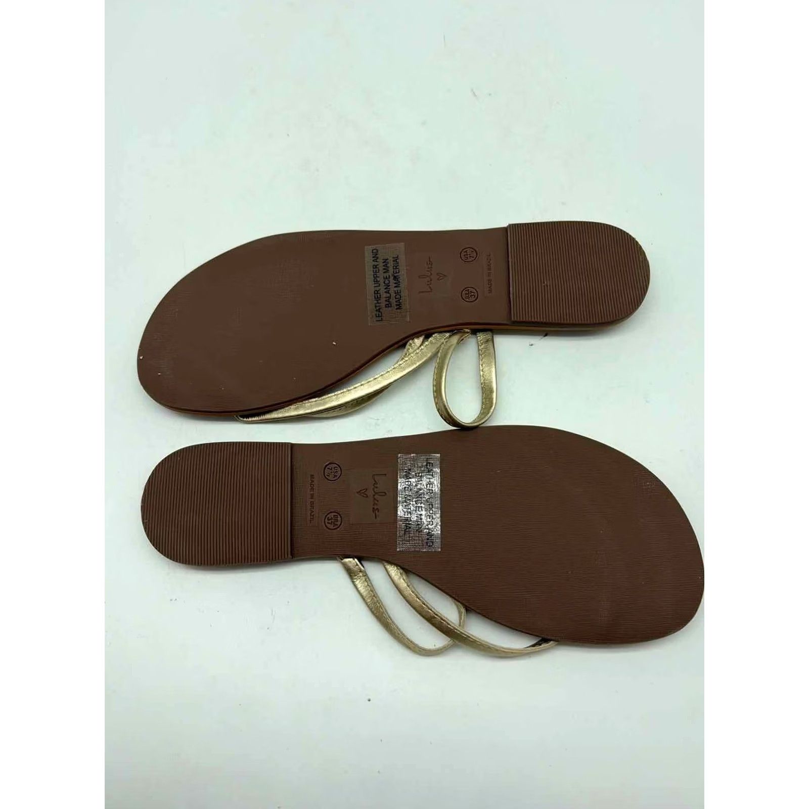Lulus Lulus Gold Thong Sandals Size 7.5 Size US 8 / IT 38 - 6 Thumbnail