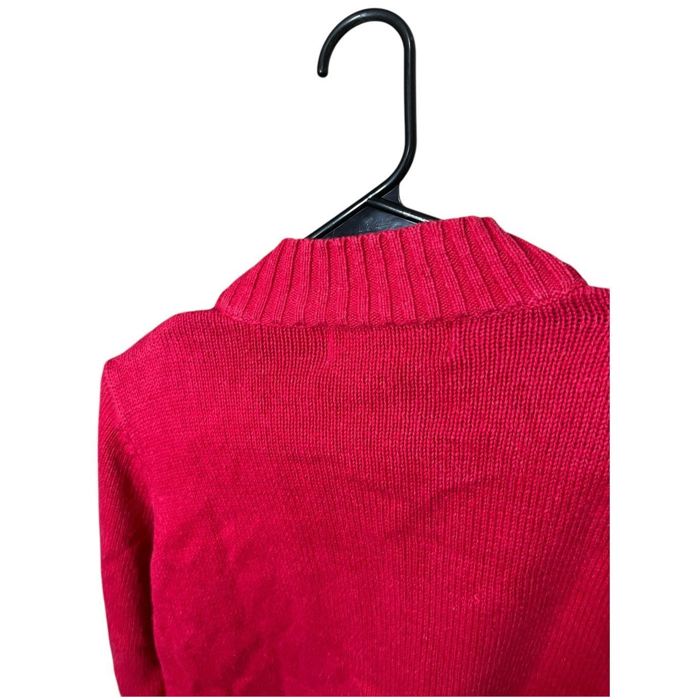 Other Vintage Tiara International Zip Cardigan Red Snowman Christm Size L / US 10 / IT 46 - 7 Thumbnail