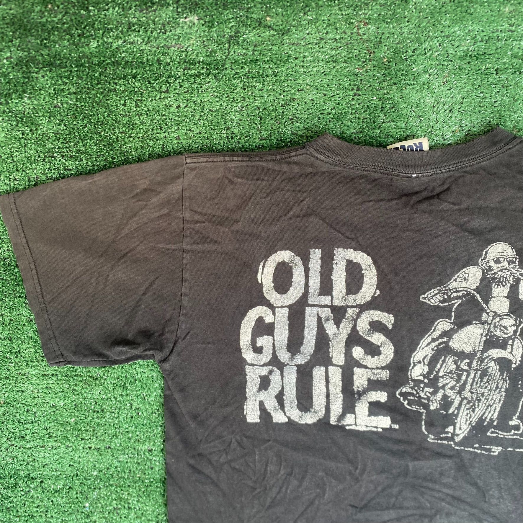 Vintage Vintage Y2K Old Guys Rule Shirt Biker Motorcycle Dad Tee Size US M / EU 48-50 / 2 - 2 Thumbnail