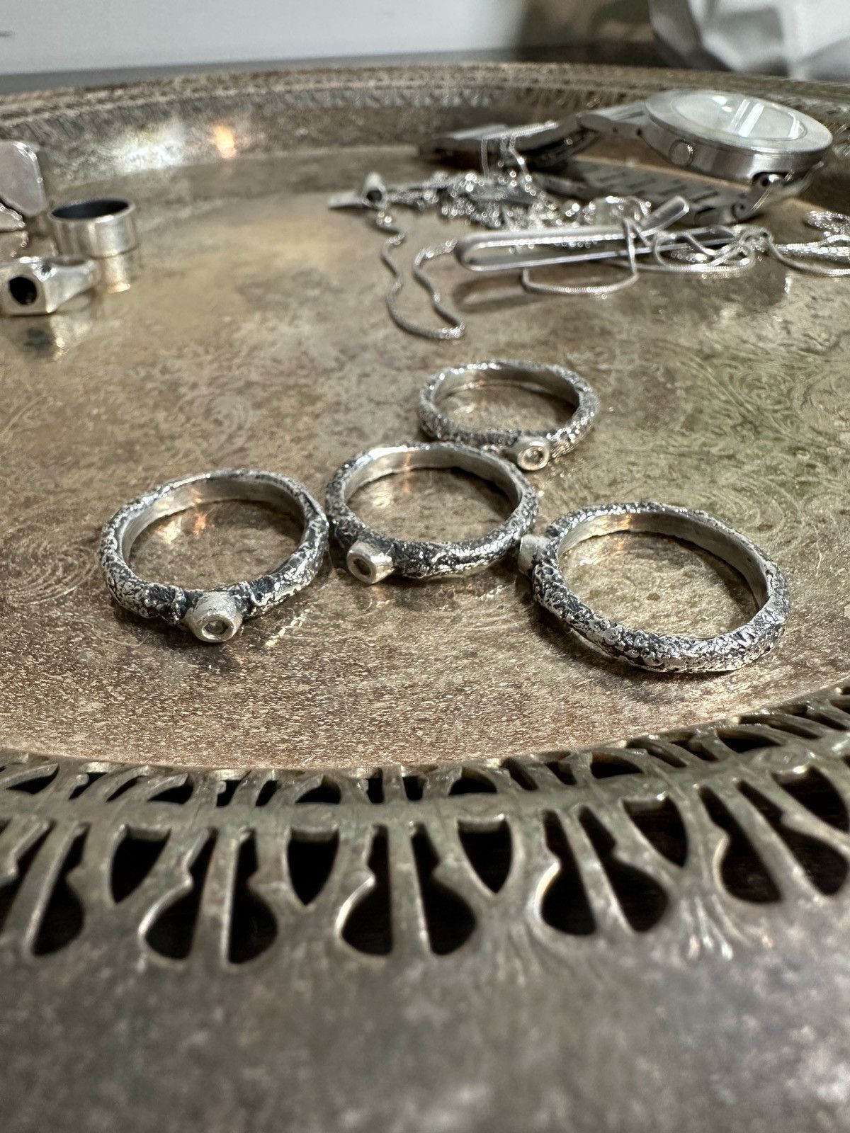 Gothmos Stacked Diamond Ring Set GM 0085 Size ONE SIZE - 5 Thumbnail