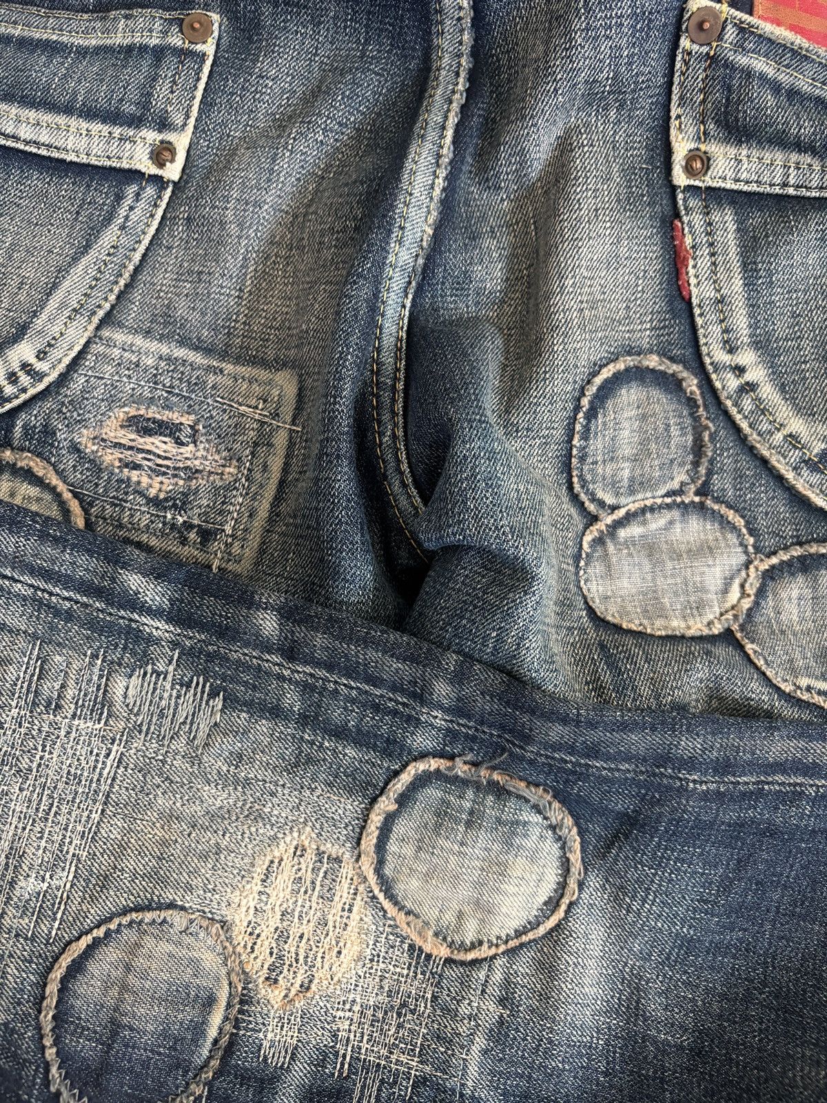 Kapital Kountry Kapital Flare Boro Denim Size US 29 - 8 Thumbnail