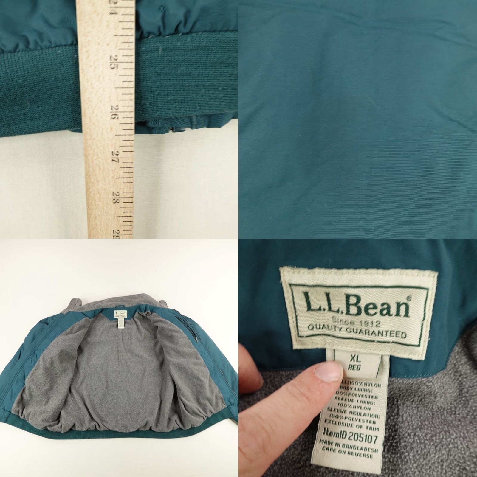 Vintage VINTAGE LL Bean Jacket Mens XL Blue Windbreaker Full Zip Up Lined Pockets Outdoor 90s Mens Size US XL / EU 56 / 4 - 8 Thumbnail