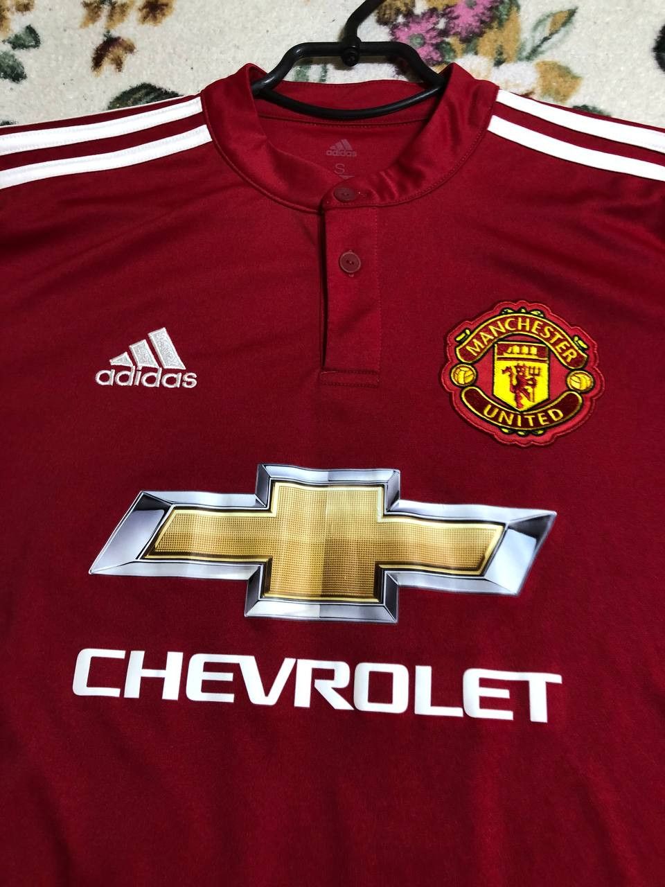Adidas MANCHESTER UNITED HOME FOOTBALL SHIRT SOCCER JERSEY ADIDAS Size US S / EU 44-46 / 1 - 5 Thumbnail