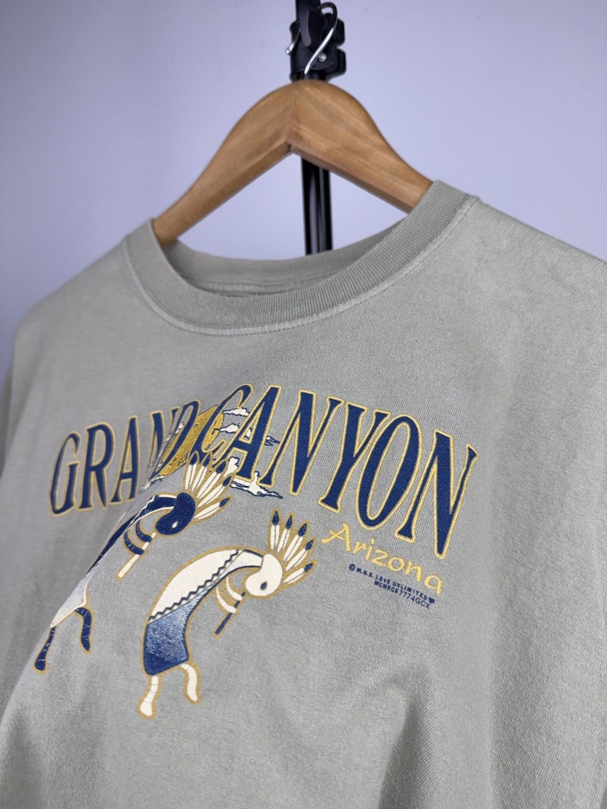 Vintage Retro 00s Grand Canyon Arizona Kokopelli Graphic T-Shirt Size US L / EU 52-54 / 3 - 7 Thumbnail