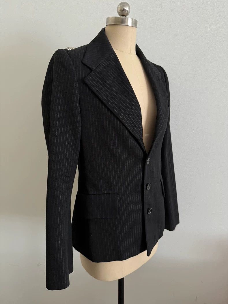 Comme Des Garcons Main Line Black Stripe Back Chain-Trim B