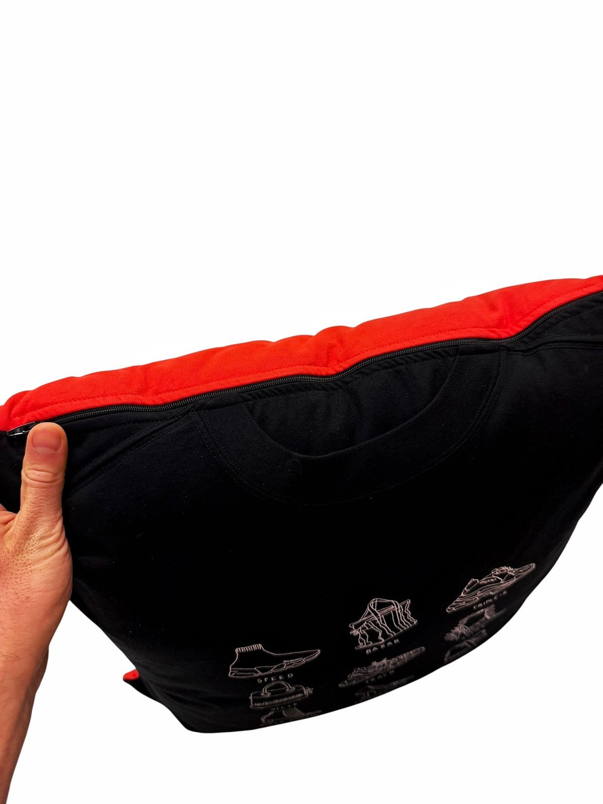 Balenciaga $1450 Recycled T-Shirt Upcycled Reconstructed Pillows Size ONE SIZE - 4 Thumbnail